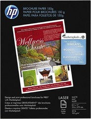 Hewlett-Packard - 8-1/2" x 11" White Brochure Paper - Use with Laser Printers - USA Tool & Supply