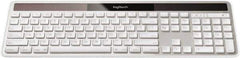 Logitech - Silver Wireless Keyboard - Use with Mac OS X 10.4 & Later - USA Tool & Supply