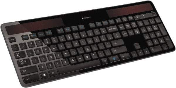 Logitech - Black Wireless Keyboard - Use with Windows XP, Vista, 7 - USA Tool & Supply