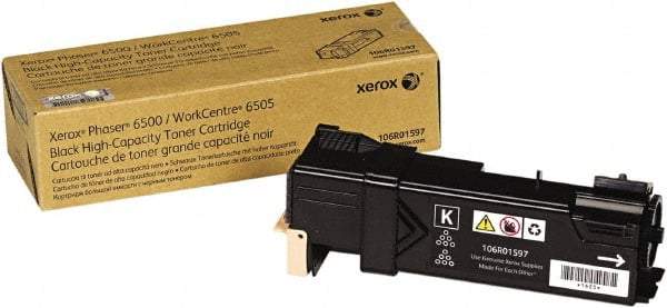 Xerox - Black Toner Cartridge - Use with Xerox Phaser 6500, WorkCentre 6505 - USA Tool & Supply