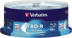 Verbatim - White Blu-Ray Disc - Use with BD-R - USA Tool & Supply