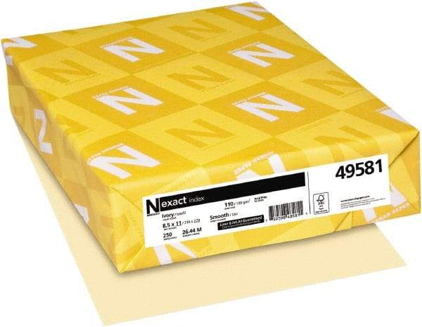 Neenah Paper - 8-1/2" x 11" Ivory Copy Paper - Use with Laser Printers, Copiers, Inkjet Printers - USA Tool & Supply