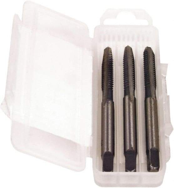 Triumph Twist Drill - 1-12, 4 Flute, Bottoming, Plug & Taper, Oxide Finish, High Speed Steel Tap Set - Right Hand Cut, 3/3B Class of Fit - USA Tool & Supply