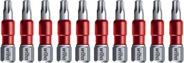Wiha - T20 Torx Bit - 1/4" Hex Drive, 1-9/64" OAL - USA Tool & Supply
