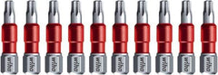 Wiha - T20 Torx Bit - 1/4" Hex Drive, 1-9/64" OAL - USA Tool & Supply