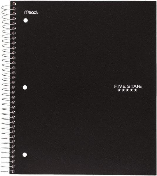 Five Star - 200 Sheet, 8-1/2 x 11", College Ruled 5 Subject Notebook - Assorted Colors - USA Tool & Supply