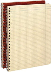 AMPAD - 76 Sheet, 11-3/4 x 9-1/4", Quadrille Computation Book - Brown - USA Tool & Supply