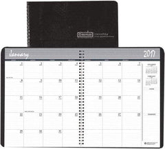 House of Doolittle - 12 Sheet, 8-1/2 x 11", Monthly Planner - Black - USA Tool & Supply