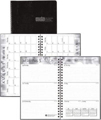 House of Doolittle - 32 Sheet, 5 x 8", Weekly/Monthly Planner - Black - USA Tool & Supply