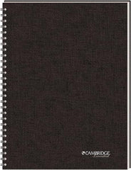 Cambridge - 80 Sheet, 5 x 8", Legal (Style) Meeting Notebook - Black - USA Tool & Supply