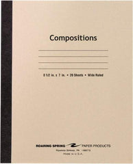 Roaring Spring - 20 Sheet, 8-1/2 x 7", Composition Book - Manila - USA Tool & Supply