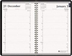 House of Doolittle - 312 Sheet, 5 x 8", Appointment Book - Black - USA Tool & Supply