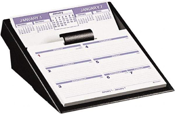 AT-A-GLANCE - 52 Sheet, 5-5/8 x 7", Desk Calendar Refill - White - USA Tool & Supply