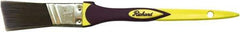 Richard - 1" Angled Polyester Angular Brush - 2" Bristle Length, 6-3/4" Rubber Sash Handle - USA Tool & Supply