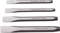 GearWrench - 4 Piece Cold Chisel Set - Sizes Included 7/16 to 3/4" - USA Tool & Supply