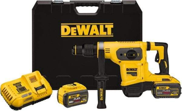 DeWALT - 60 Volt 1" SDS Max Chuck Cordless Hammer Drill - 0 to 3,150 BPM, 0 to 550 RPM, Reversible - USA Tool & Supply