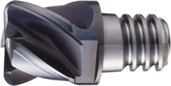 OSG - PXSE Grade XP3225 Carbide Chamfer Milling Tip Insert - Cr Finish, 4 Flutes, 1" Cutting Diam, 0.7" Depth of Cut, 0.09" Cnr Rad, 38° Helix - USA Tool & Supply