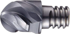 OSG - PXBE Grade XP3320 Carbide Ball Nose Milling Tip Insert - SiC Finish, 3 Flutes, 12mm Cutting Diam, 8.4mm Depth of Cut, 45° Helix - USA Tool & Supply
