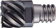 OSG - PXSM Grade XP3225 Carbide End Milling Tip Insert - Cr Finish, 6 Flutes, 12mm Cutting Diam, 8.4mm Depth of Cut, 38° Helix - USA Tool & Supply