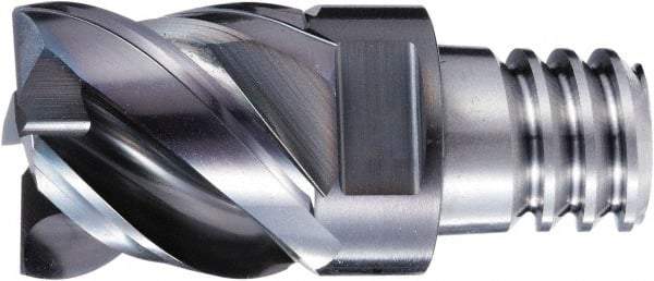 OSG - PXVC Grade XP3225 Carbide Chamfer Milling Tip Insert - Cr Finish, 4 Flutes, 16mm Cutting Diam, 16mm Depth of Cut, 45/48° Helix - USA Tool & Supply
