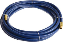 Continental ContiTech - 1/4" ID x 0.45" OD 75' Long Multipurpose Air Hose - MNPT x MNPT Ends, 300 Working psi, -10 to 158°F, 1/4" Fitting, Blue - USA Tool & Supply