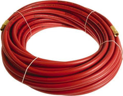 Continental ContiTech - 3/8" ID x 0.6" OD 50' Long Multipurpose Air Hose - MNPT x FNPT Ends, 300 Working psi, -10 to 158°F, 1/4" Fitting, Red - USA Tool & Supply