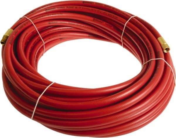 Continental ContiTech - 3/8" ID x 0.6" OD 20' Long Multipurpose Air Hose - MNPT x FNPT Ends, 300 Working psi, -10 to 158°F, 1/4" Fitting, Red - USA Tool & Supply