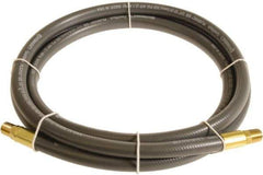 Continental ContiTech - 1/2" ID x 0.78" OD 10' Long Multipurpose Air Hose - MNPT x MNPT Ends, 300 Working psi, -10 to 158°F, 1/2" Fitting, Gray - USA Tool & Supply