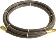 Continental ContiTech - 3/8" ID x 0.6" OD 10' Long Multipurpose Air Hose - MNPT x FNPT Ends, 300 Working psi, -10 to 158°F, 1/4" Fitting, Gray - USA Tool & Supply