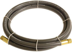 Continental ContiTech - 3/8" ID x 0.6" OD 5' Long Multipurpose Air Hose - FNPT x FNPT Ends, 300 Working psi, -10 to 158°F, 1/4" Fitting, Gray - USA Tool & Supply