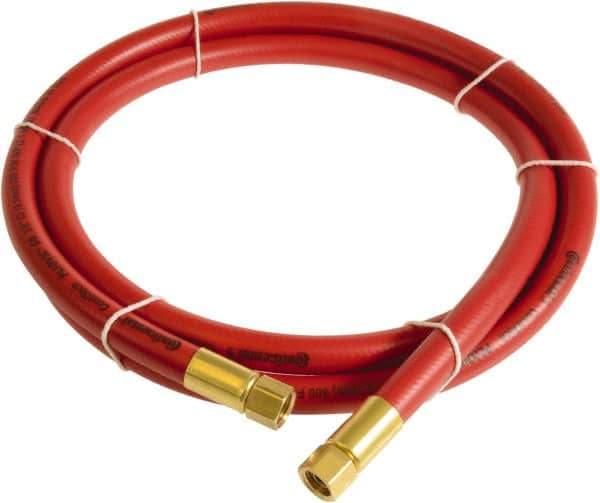 Continental ContiTech - 1/2" ID x 0.78" OD 5' Long Multipurpose Air Hose - FNPT x FNPT Ends, 300 Working psi, -10 to 158°F, 1/2" Fitting, Red - USA Tool & Supply