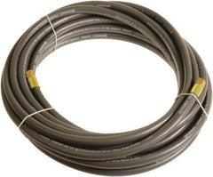 Continental ContiTech - 3/8" ID x 0.6" OD 15' Long Multipurpose Air Hose - FNPT x FNPT Ends, 300 Working psi, -10 to 158°F, 1/4" Fitting, Gray - USA Tool & Supply