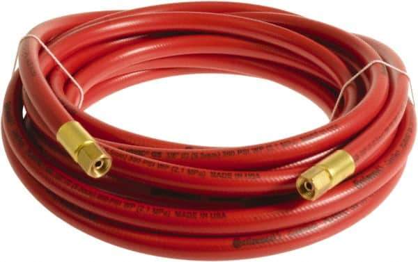 Continental ContiTech - 1/2" ID x 0.78" OD 20' Long Multipurpose Air Hose - FNPT x FNPT Ends, 300 Working psi, -10 to 158°F, 1/2" Fitting, Red - USA Tool & Supply