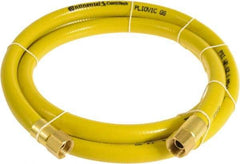 Continental ContiTech - 1/4" ID x 0.45" OD 15' Long Multipurpose Air Hose - FNPT x FNPT Ends, 300 Working psi, -10 to 158°F, 1/4" Fitting, Yellow - USA Tool & Supply