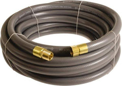 Continental ContiTech - 3/4" ID x 1.11" OD 15' Long Multipurpose Air Hose - MNPT x FNPT Ends, 250 Working psi, -10 to 158°F, 3/4" Fitting, Gray - USA Tool & Supply