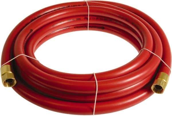 Continental ContiTech - 3/4" ID x 1.11" OD 20' Long Multipurpose Air Hose - FNPT x FNPT Ends, 250 Working psi, -10 to 158°F, 3/4" Fitting, Red - USA Tool & Supply