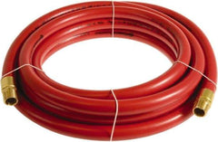Continental ContiTech - 3/4" ID x 1.11" OD 75' Long Multipurpose Air Hose - MNPT x MNPT Ends, 250 Working psi, -10 to 158°F, 3/4" Fitting, Red - USA Tool & Supply