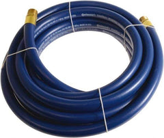 Continental ContiTech - 3/4" ID x 1.11" OD 100' Long Multipurpose Air Hose - MNPT x MNPT Ends, 250 Working psi, -10 to 158°F, 3/4" Fitting, Blue - USA Tool & Supply