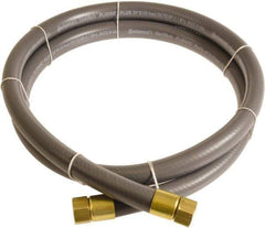 Continental ContiTech - 3/4" ID x 1.11" OD 5' Long Multipurpose Air Hose - FNPT x FNPT Ends, 250 Working psi, -10 to 158°F, 3/4" Fitting, Gray - USA Tool & Supply