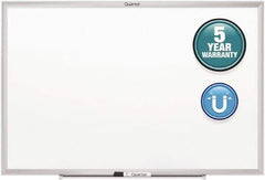 Quartet - 36" High x 48" Wide Magnetic Dry Erase Board - Steel, Includes Dry-Erase Marker & Mounting Kit - USA Tool & Supply