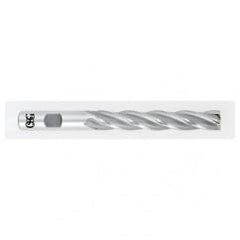 3/8 Dia. x 4-1/4 Overall Length 4-Flute Square End HSS-CO SE End Mill-Round Shank-Center Cutting-Uncoated - USA Tool & Supply