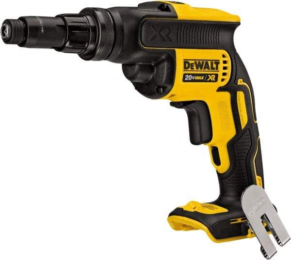 DeWALT - 20 Volt Lithium-Ion Battery Pistol Grip Cordless Screwdriver - 2,000 RPM - USA Tool & Supply