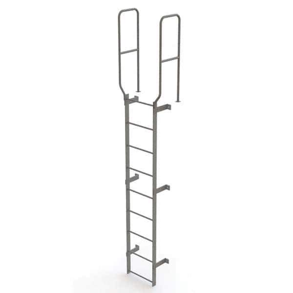 TRI-ARC - Rolling & Wall Mounted Ladders & Platforms Type: Fixed Ladder Style: Safety Cage - USA Tool & Supply