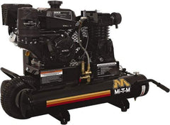 MI-T-M - 7.0 hp, 13.9 CFM, 90 Max psi, Single Stage Portable Fuel Air Compressor - Kohler CH270 OHV Engine - USA Tool & Supply