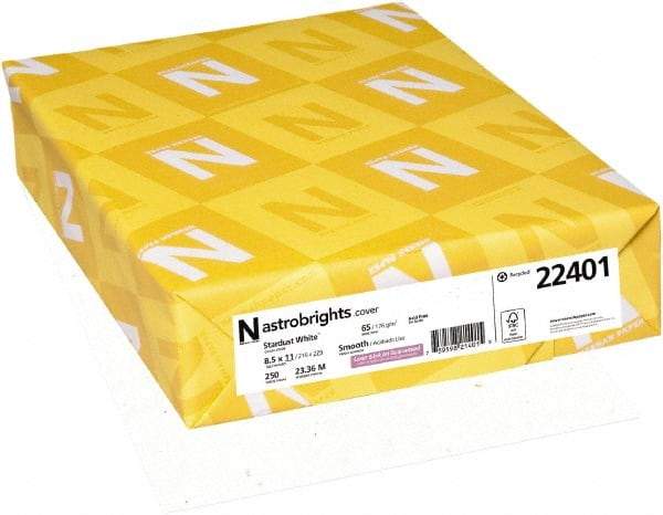 Neenah Paper - 8-1/2" x 11" Stardust White Copy Paper - Use with Inkjet Printers, Laser Printers, Copiers - USA Tool & Supply