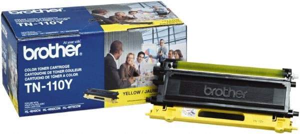 Brother - Yellow Toner Cartridge - Use with Brother DCP-9040CN, 9045CDN, HL-4040CDN, 4040CN, 4070CDW, MFC-9440CN, 9550CDN, 9840CDW - USA Tool & Supply