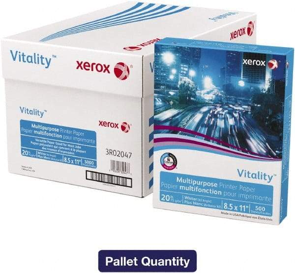 Xerox - 8-1/2" x 11" White Copy Paper - Use with Copiers, Typewriters, Printers, Fax Machines - USA Tool & Supply