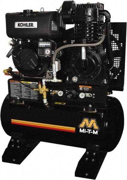 MI-T-M - Stationary Gas Air Compressors Horsepower: 9.0 Cubic Feet per Minute: 29.00 - USA Tool & Supply