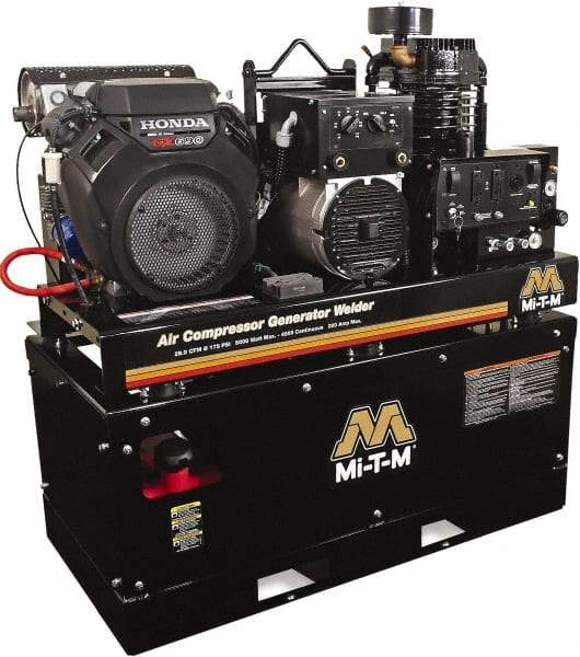 MI-T-M - Stationary Gas Air Compressors Horsepower: 22 Cubic Feet per Minute: 15.70 - USA Tool & Supply