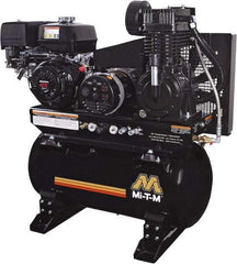 MI-T-M - Stationary Gas Air Compressors Horsepower: 13 Cubic Feet per Minute: 15.70 - USA Tool & Supply